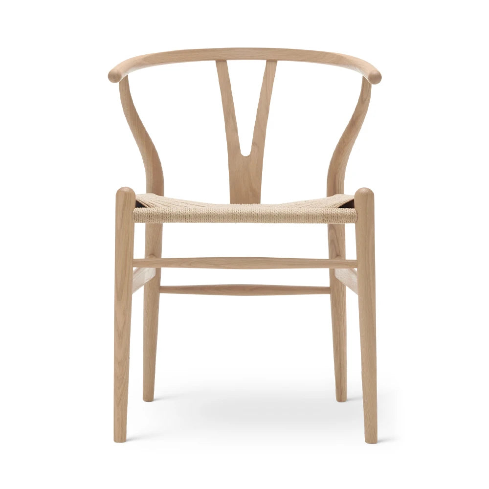 CH24 Oak White Oiled Dining Chair - view 1