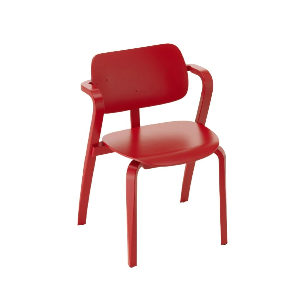 Aslak Chair Red Lacquered Armchair - view 1