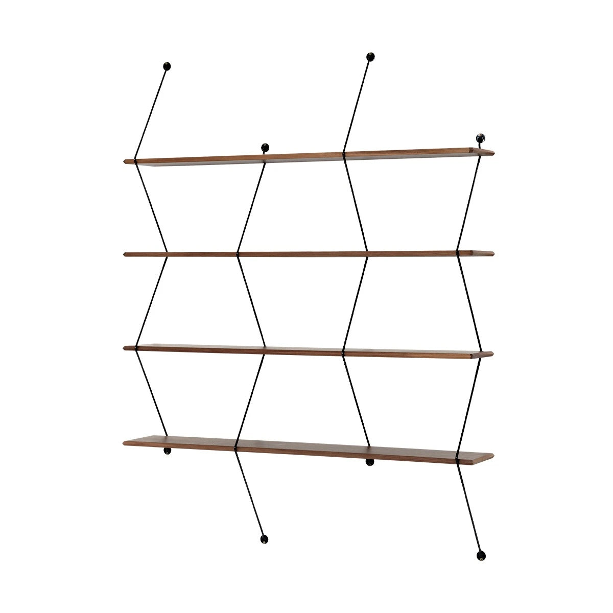 Climb Shelf 120 Walnut/Black - view 1