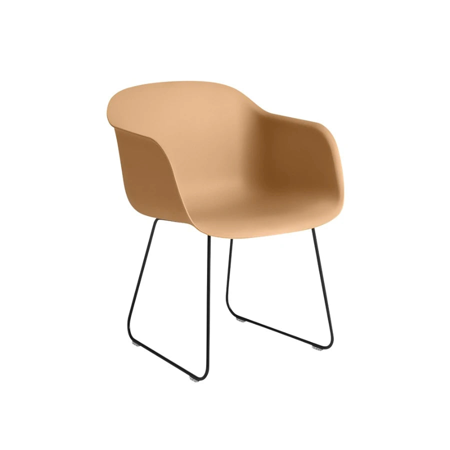 Fiber Armchair Sled Black/Ochre - view 1