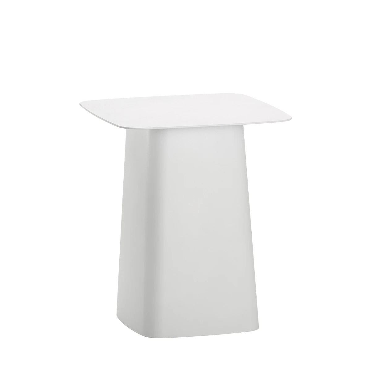 Metal Side Table Small White - view 1