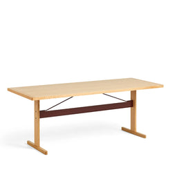 Passerelle Table 200 x 90 Oak-Oak-Burgundy - view 1