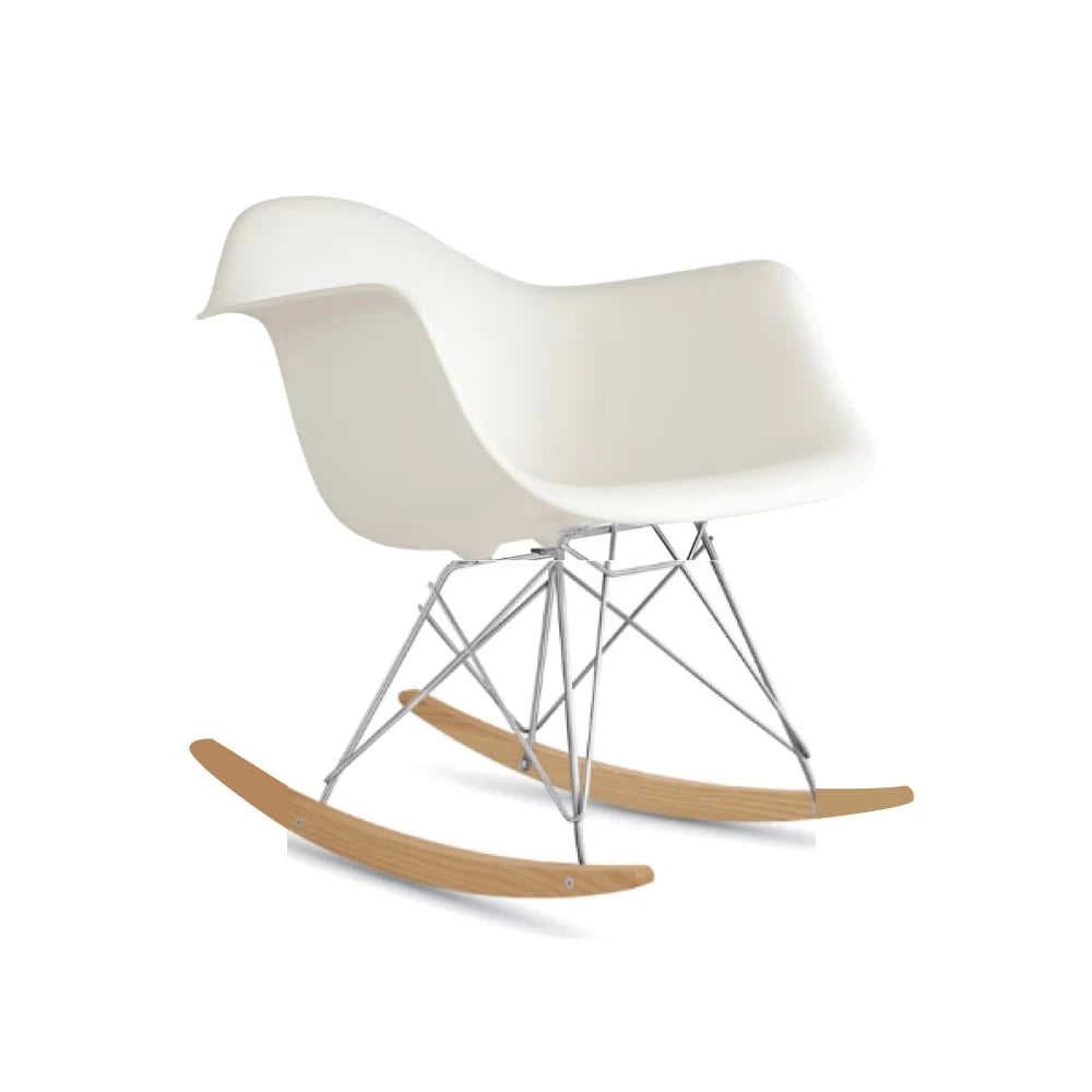 Eames Molded Plastic Maple Rocking Chair (RAR) - view 1