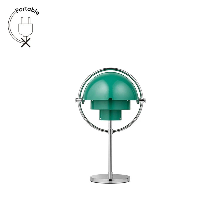 Multi-lite Portable Lamp Chrome/Teal Green - view 1