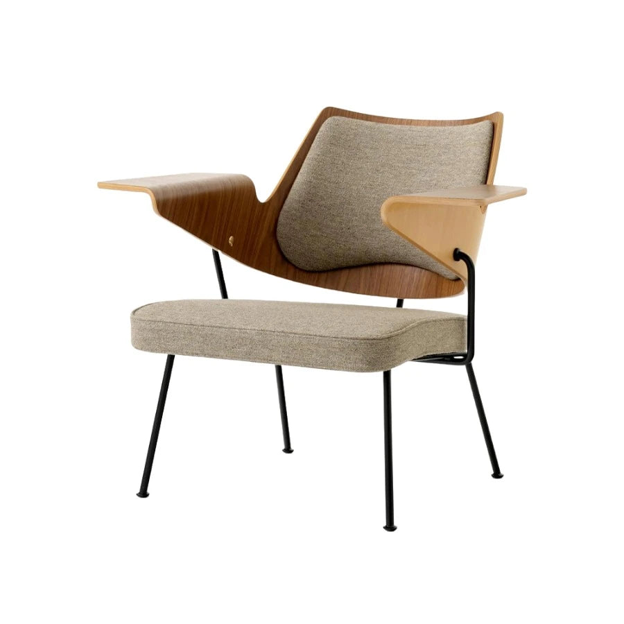 RFH Lounge Chair RD8 Black/Walnut/Hallingdal 0227 - view 1