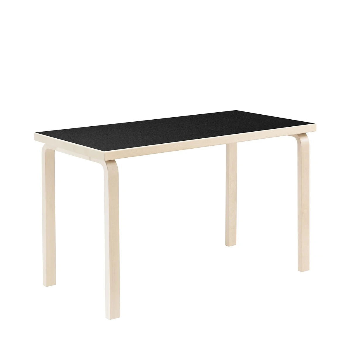 Aalto Table 80A 120 x 60-3Heights Black-Birch - view 1