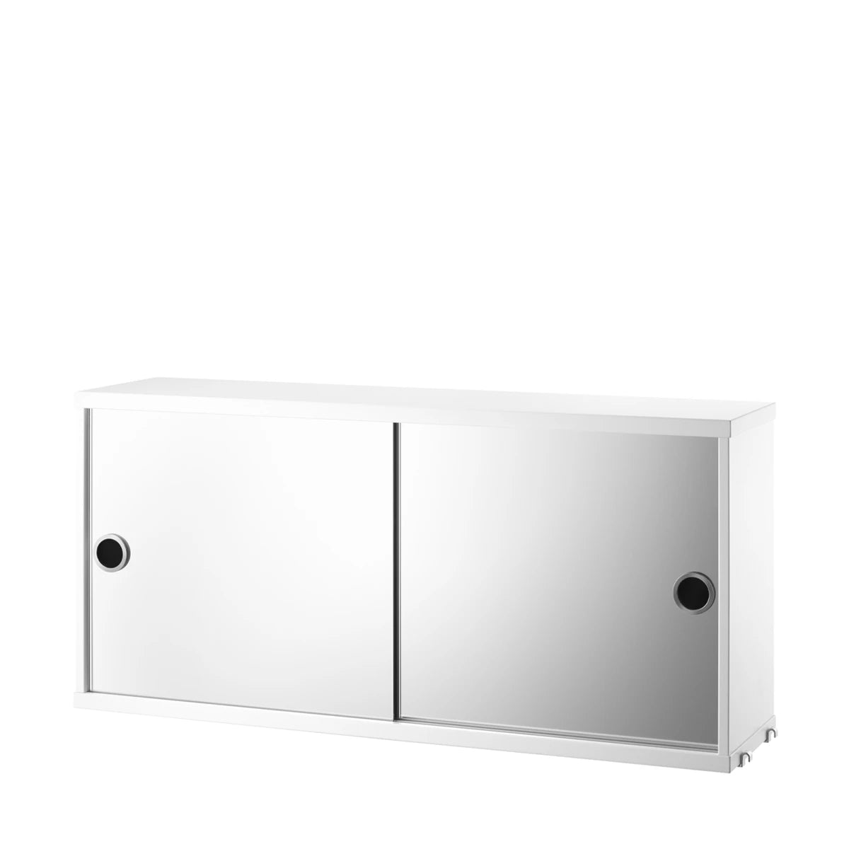 Cabinet with mirror doors white - view 1