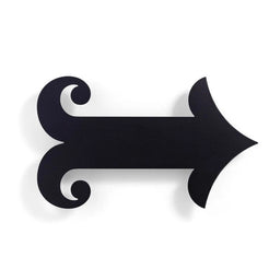 Metal Wall Relief Arrow Black Wall Decor - view 1