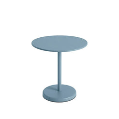 Linear Steel Cafe Table Round Pale Blue - view 1