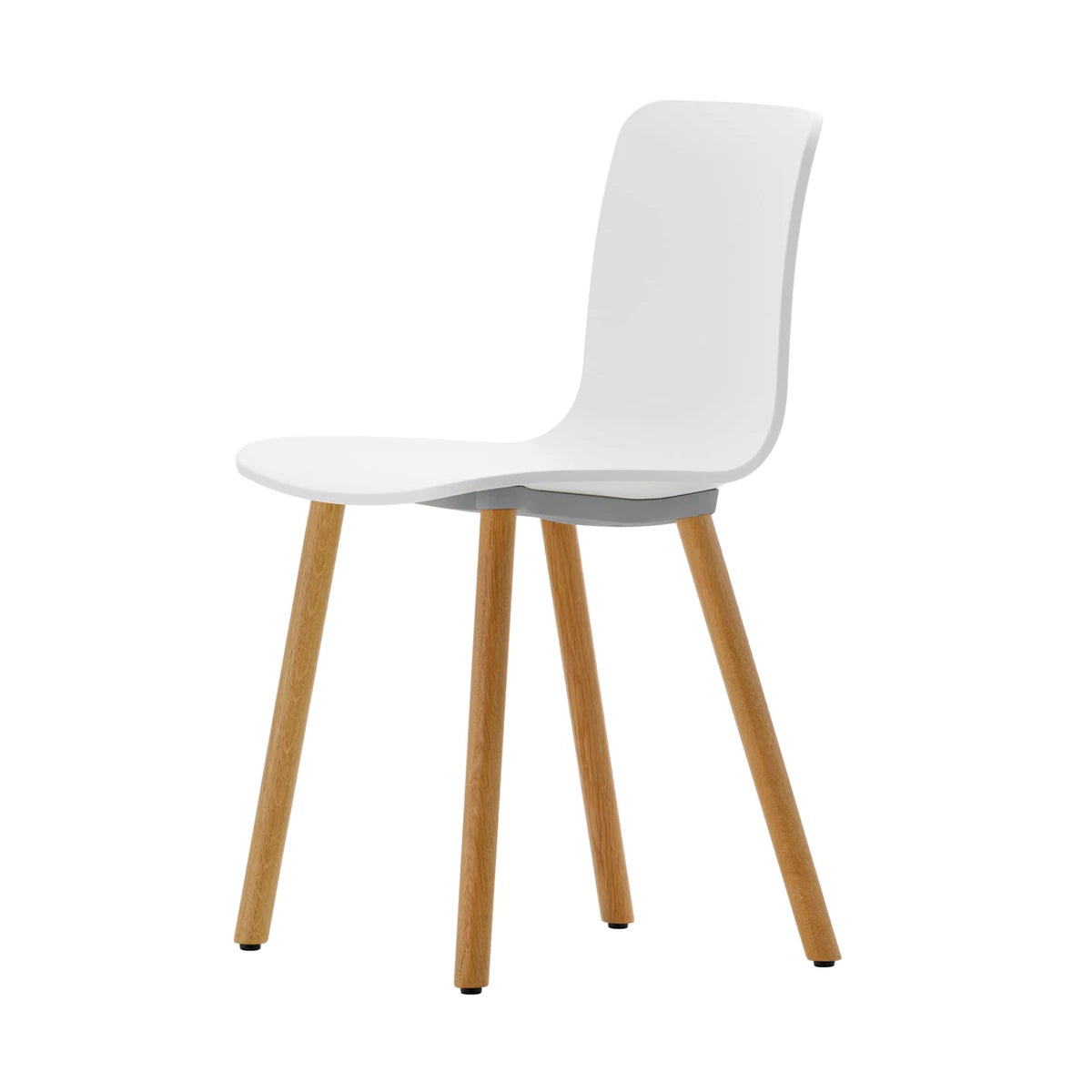 HAL Wood Seat White-Base Natural Oak - view 1