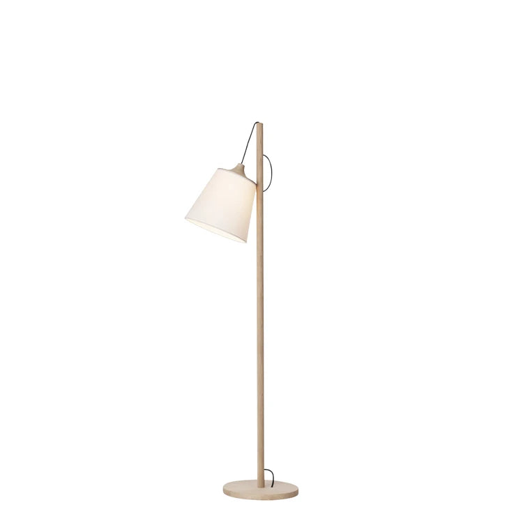 Pull Floor Lamp Oak White - view 1
