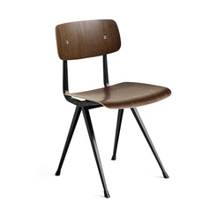 Result Chair Smoked Oak Seat-Black Frame - view 1