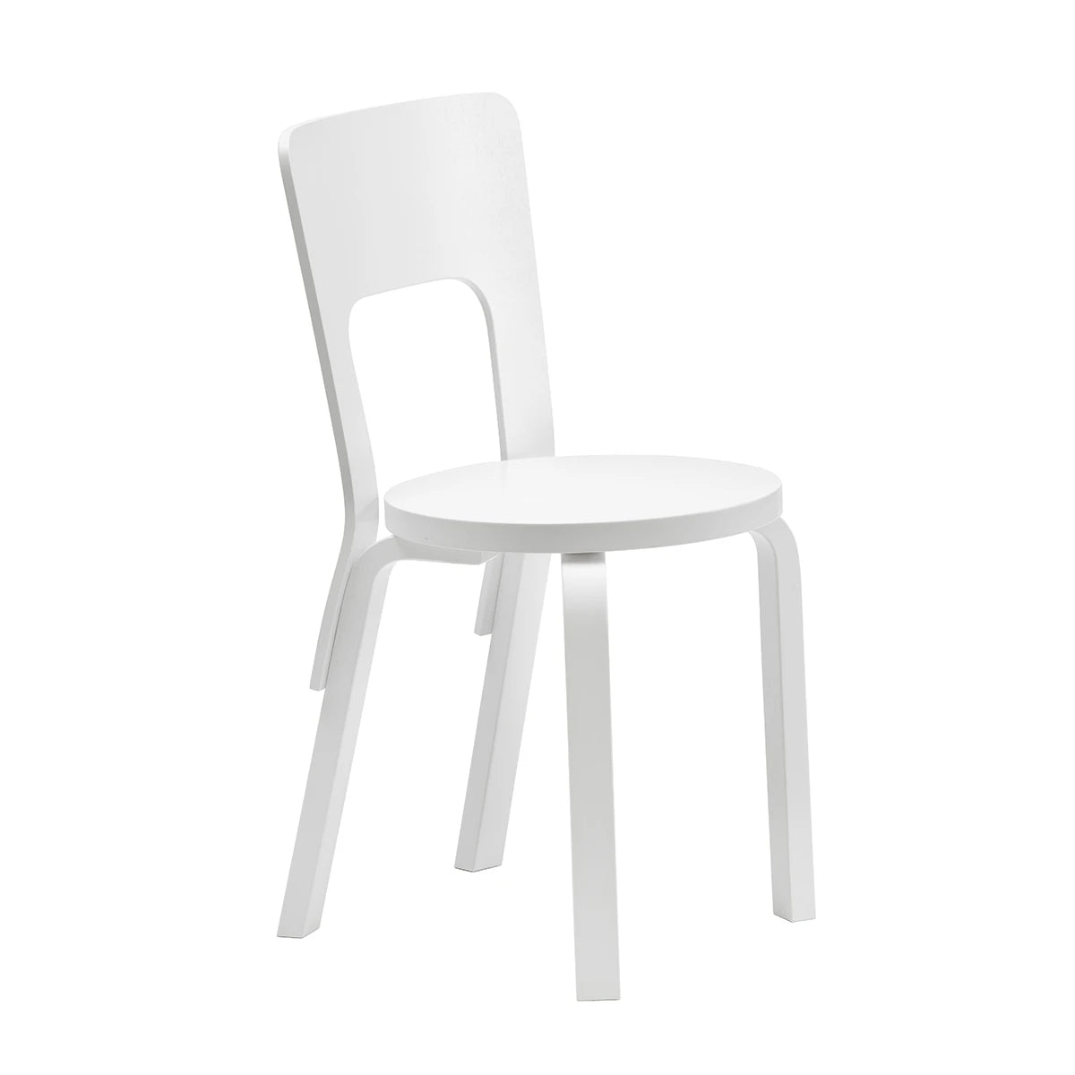 Chair 66 2Heights White Lacquered - view 1