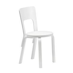 Chair 66 2Heights White Lacquered - view 1