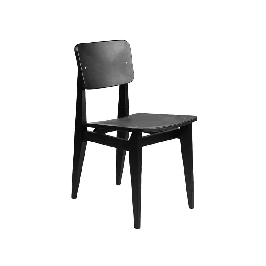C-Chair Veneer Black Stained Oak Dining Chair - view 1