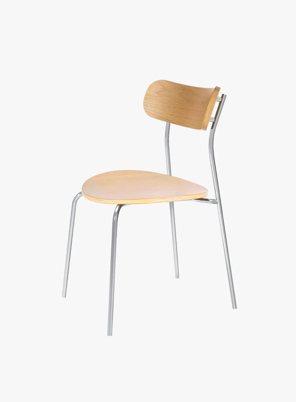 Prop Wood Chair Oak/Stainless | PW000911 - view 1