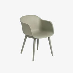 Fiber Armchair Wood Base - view 1