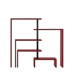 Joy Rotating Shelf Unit Five 132 Burgundy-Black - view 1