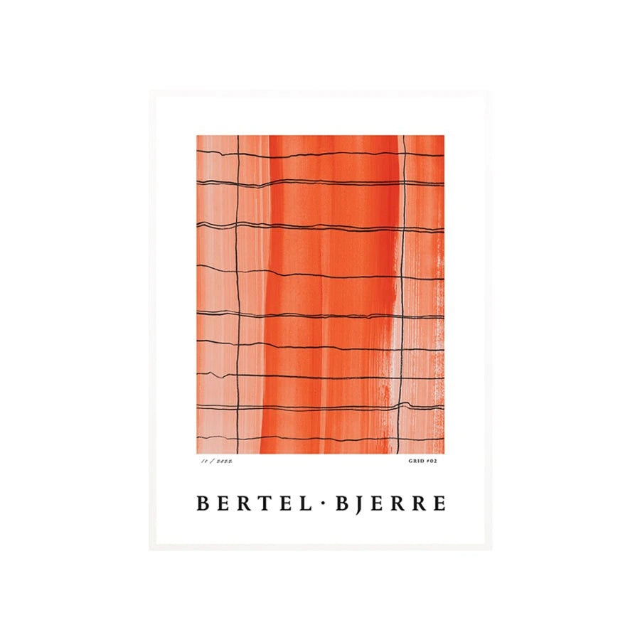 The Poster Club Bertel Bjerre Grid 02 White Aluminum Frame 500 x 700 - view 1