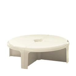 4/4 table & Shelf vintage white - view 1