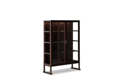 Persimmon Wood Glass Cabinet - view 1