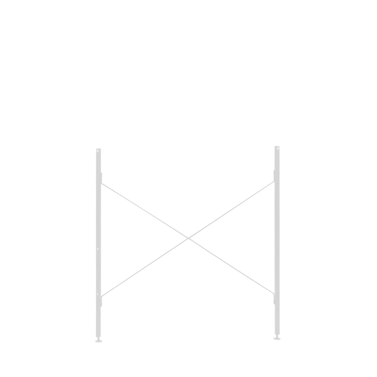 Free Standing SET White for 2 Panels - view 1