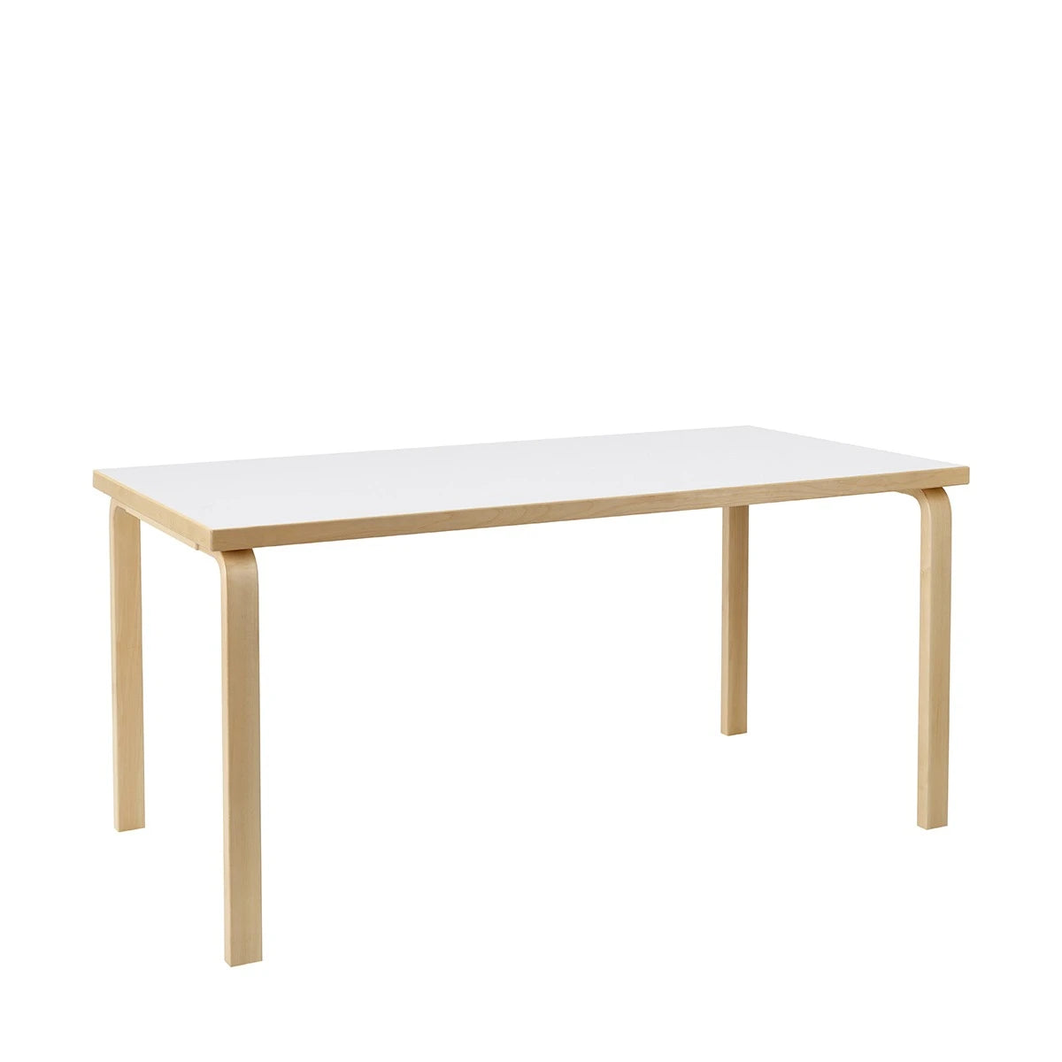 Aalto Table 81A 150 x 75-3Heights White Laminate-Birch - view 1