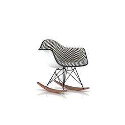Eames Molded Plastic Armchair Rocker Base (Checker Black/White) - view 1