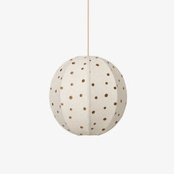 Dots Embroidered Textile Lampshade - view 1
