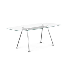 Grasshopper Dining Table 200 cm, Glass Top - view 1