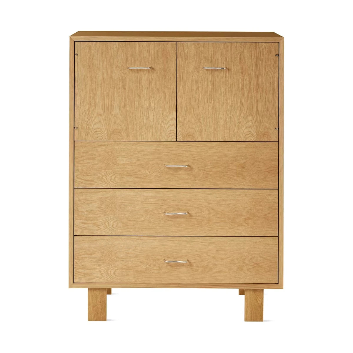 Nelson Basic Cabinet Series - Console 2 Doors, 3 Drawers White Oak - view 1