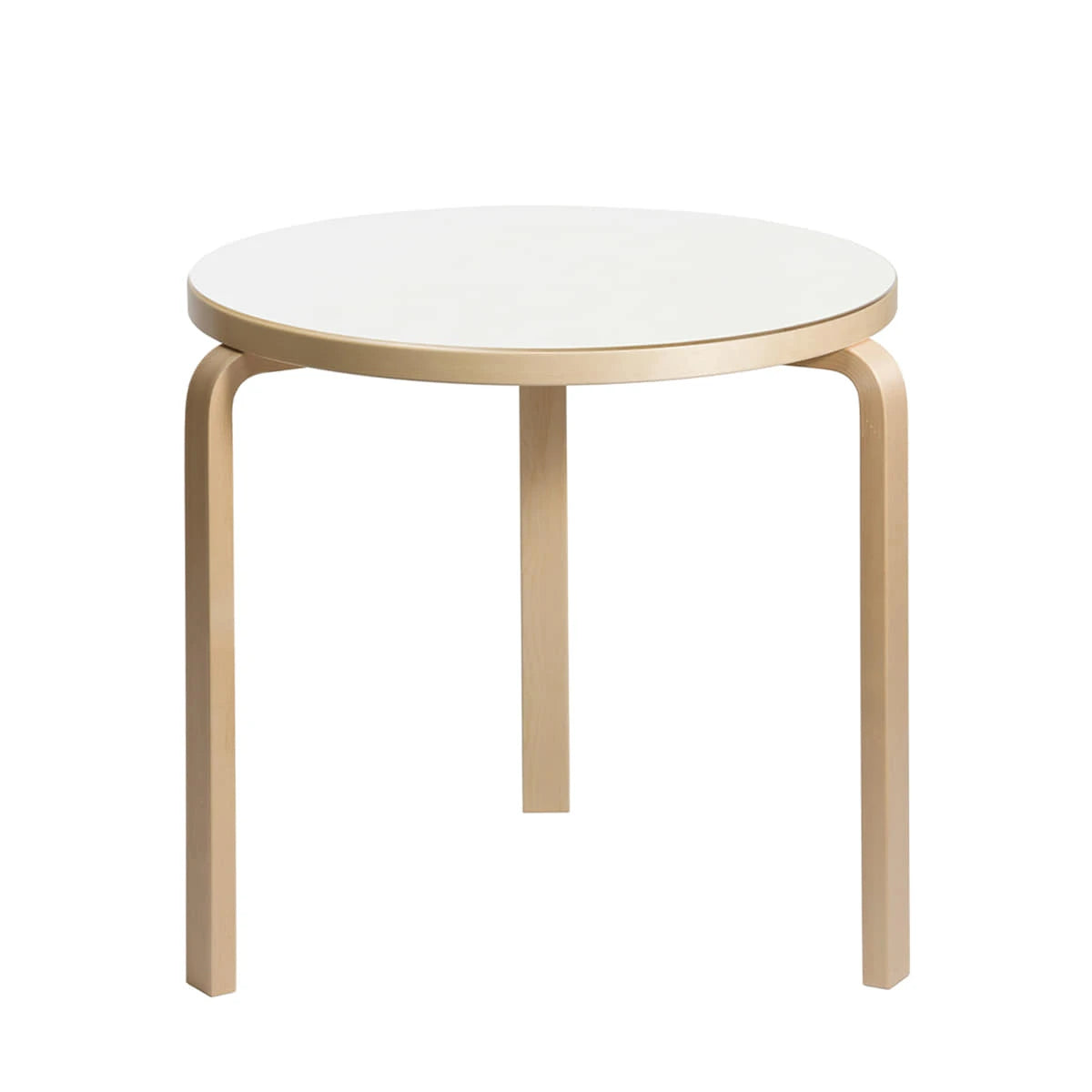 Aalto Table 90B Ø75 White-Birch - view 1