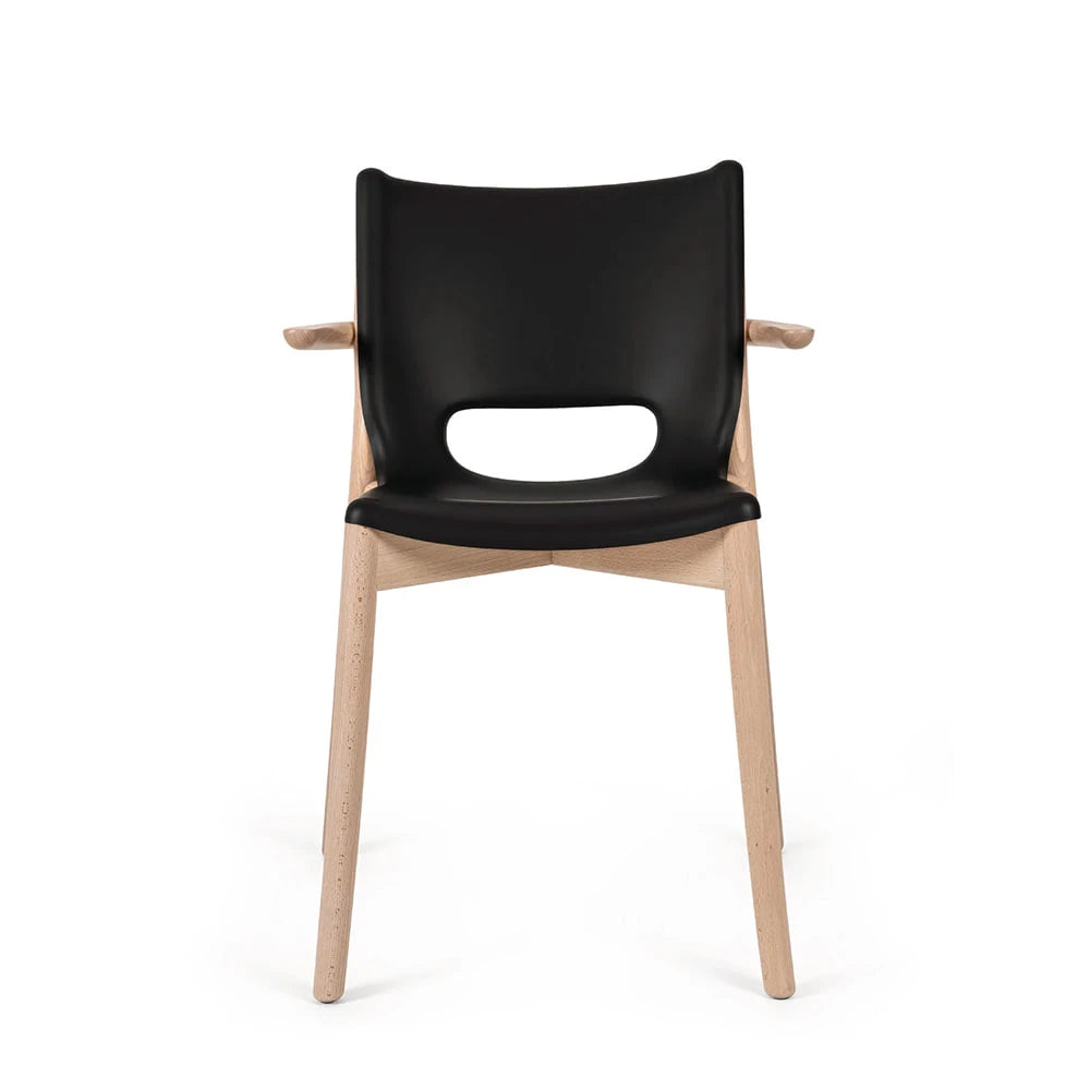 Puel Black/Natural Armchair - view 1