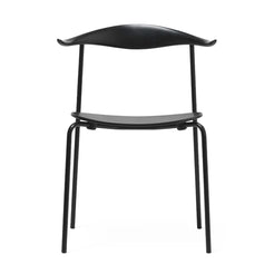 CH88T Chair Beech-Black Painted Black Steel - view 1