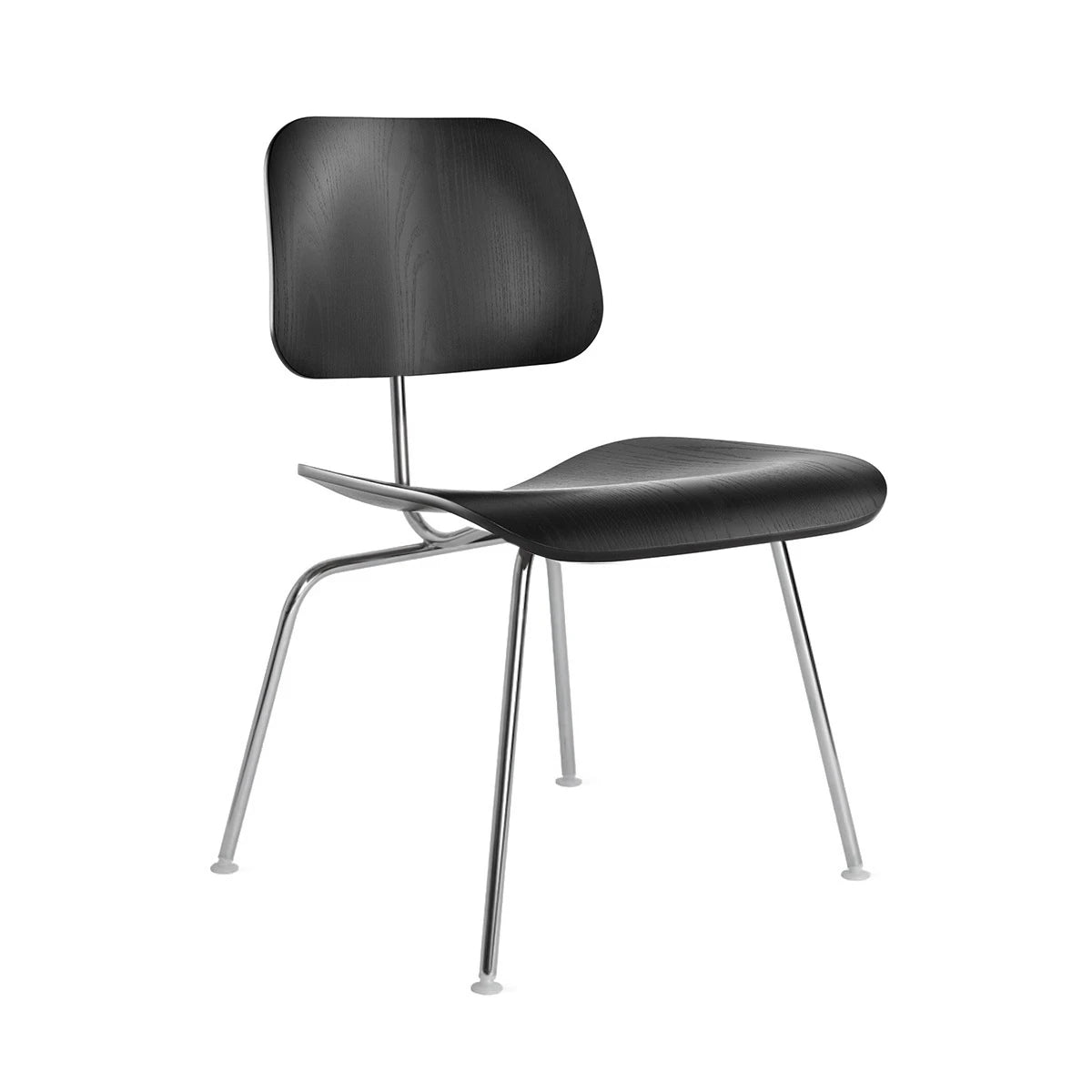 Eames Molded Plywood Dining Chair Ebony-Chrome Base (DCM) - view 1