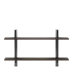 Rayonnage Mural Deep black-Dark Solid Oak - view 1