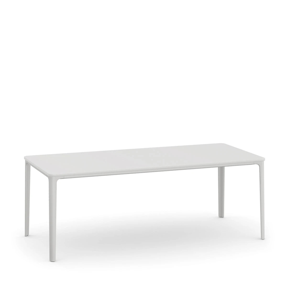 Plate Dining Table 90 x 200 White-White - view 1