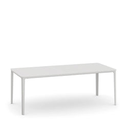Plate Dining Table 90 x 200 White-White - view 1