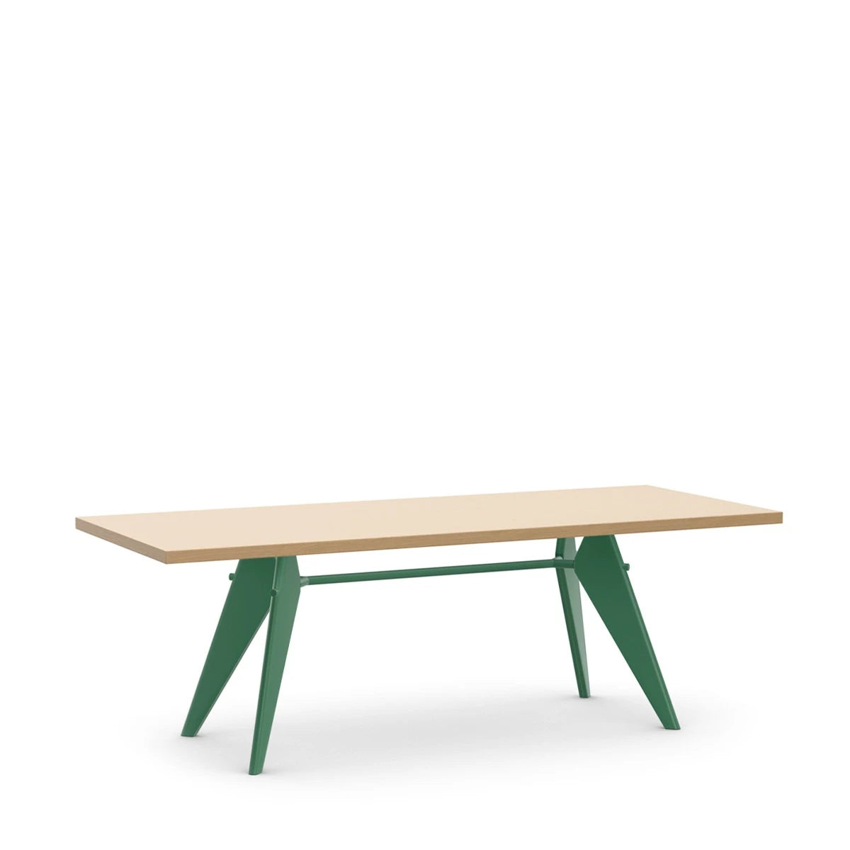 EM table 220 x 90 natural oak-Prouvé Blé Vert - view 1