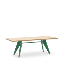 EM table 220 x 90 natural oak-Prouvé Blé Vert - view 1