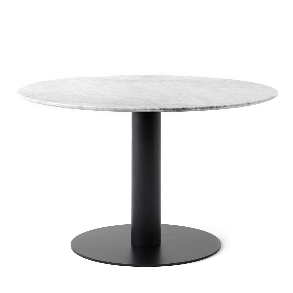 In Between Table SK12 Ø120 Bianco carrara-Matt Black - view 1