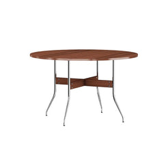 Nelson Swag Leg Dining Table 121 cm - Walnut Top - view 1