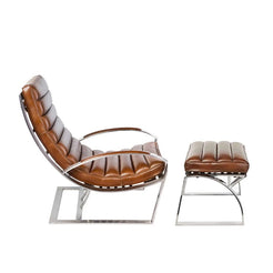 Madrid Lounge Chair Ottoman Stool Set - view 1