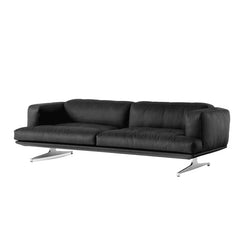 Inland Sofa 3seater AV23 Chrome/Noble Black Leather - view 1