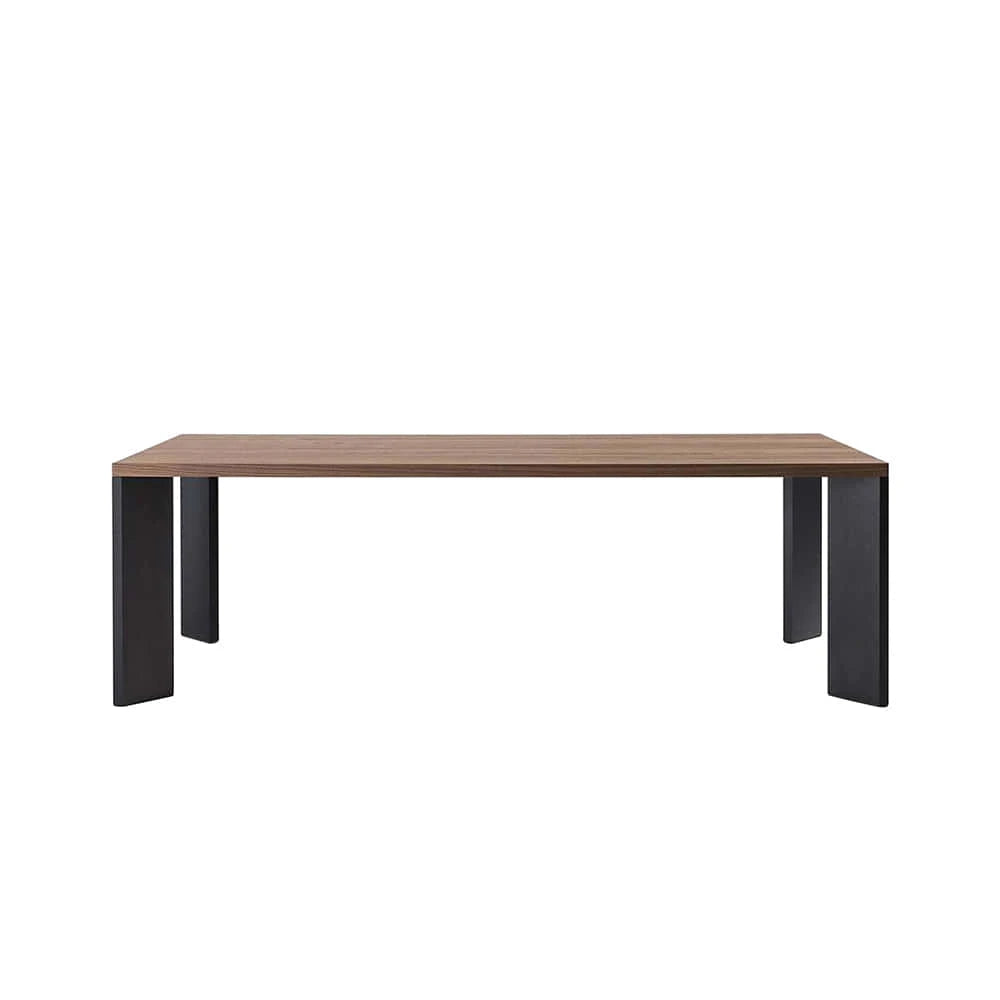 Ordinal Table (Walnut / Mat black anodized alu) - view 1