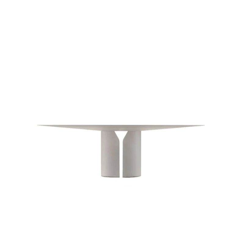 NVL Table 250 x 130 cm - X131 White Lime Reconstructed Stone - view 1
