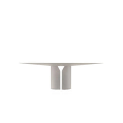NVL Table 250 x 130 cm - X131 White Lime Reconstructed Stone - view 1