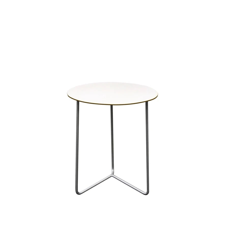 High Tech Table 60 Galvanized/White - view 1