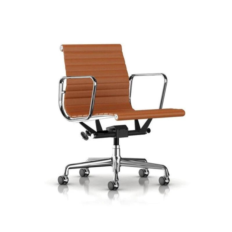 Eames Aluminum Group Management Chair - Prone Ledge Leather - view 1