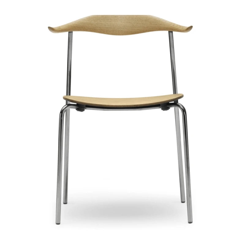 CH88T Chair - Oiled Oak / Stainless - view 1